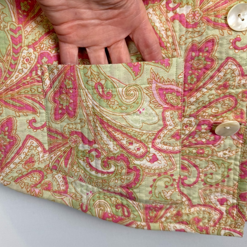 Nomadic Traders Quilted Jacket Reversible Pink Gr… - image 6